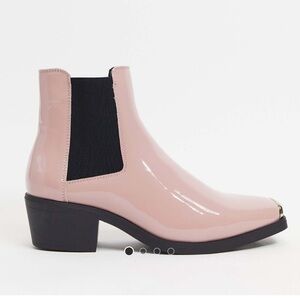 ASOS PINK MENS CHELSEA BOOTS